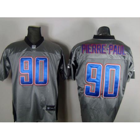 [Rbk,Gray-Shadow]Jason Pierre-Paul Football Jersey -NY-G #90 Gray Jersey