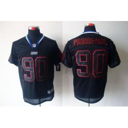 [NEW,Lights-Out]Jason Pierre-Paul Football Jersey -NY-G #90 Black Jersey