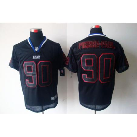 [NEW,Lights-Out]Jason Pierre-Paul Football Jersey -NY-G #90 Black Jersey