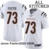 White Embroidered Javon Foster Cincinnati Bengals #73 Stitched Jersey
