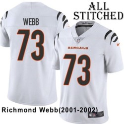 White Embroidered Richmond Webb Cincinnati Bengals #73 Stitched Jersey
