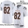 White Embroidered Billy Brooks Cincinnati Bengals #82 Stitched Jersey