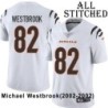 White Embroidered Michael Westbrook Cincinnati Bengals #82 Stitched Jersey
