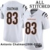White Embroidered Antonio Chatman Cincinnati Bengals #83 Stitched Jersey