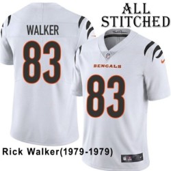 White Embroidered Rick Walker Cincinnati Bengals #83 Stitched Jersey