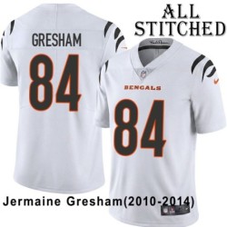 White Embroidered Jermaine Gresham Cincinnati Bengals #84 Stitched Jersey