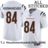 White Embroidered T.J. Houshmandzadeh Cincinnati Bengals #84 Stitched Jersey