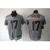 [NEW,Gray-Shadow]Philip Rivers Football Jersey -San Diego #17 Gray Jersey