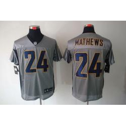 [NEW,Gray-Shadow]Ryan Mathews Football Jersey -San Diego #24 Gray Jersey
