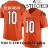 Orange Embroidered Kyle Richardson Cincinnati Bengals #10 Stitched Jersey