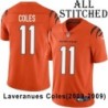 Orange Embroidered Laveranues Coles Cincinnati Bengals #11 Stitched Jersey