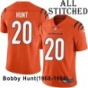 Orange Embroidered Bobby Hunt Cincinnati Bengals #20 Stitched Jersey