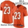 Orange Embroidered Daxton Hill Cincinnati Bengals #23 Stitched Jersey