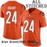 Orange Embroidered Alan Grant Cincinnati Bengals #24 Stitched Jersey