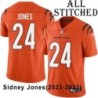 Orange Embroidered Sidney Jones Cincinnati Bengals #24 Stitched Jersey