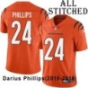 Orange Embroidered Darius Phillips Cincinnati Bengals #24 Stitched Jersey