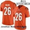 Orange Embroidered Jonathan Wade Cincinnati Bengals #26 Stitched Jersey