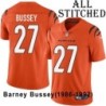 Orange Embroidered Barney Bussey Cincinnati Bengals #27 Stitched Jersey