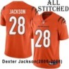 Orange Embroidered Dexter Jackson Cincinnati Bengals #28 Stitched Jersey