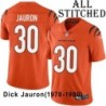 Orange Embroidered Dick Jauron Cincinnati Bengals #30 Stitched Jersey