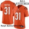Orange Embroidered Ralph Battle Cincinnati Bengals #31 Stitched Jersey