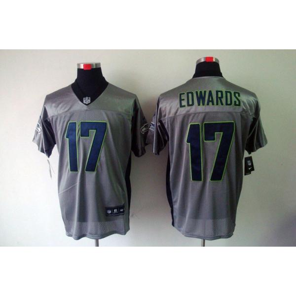 [NEW,Gray-Shadow]Braylon Edwards Football Jersey -Seattle #17 Gray Jersey