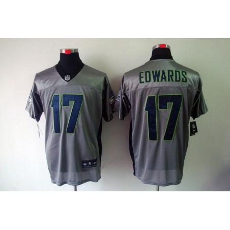 [NEW,Gray-Shadow]Braylon Edwards Football Jersey -Seattle #17 Gray Jersey
