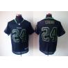 [NEW,Lights-Out]Marshawn Lynch Football Jersey -Seattle #24 Black Jersey