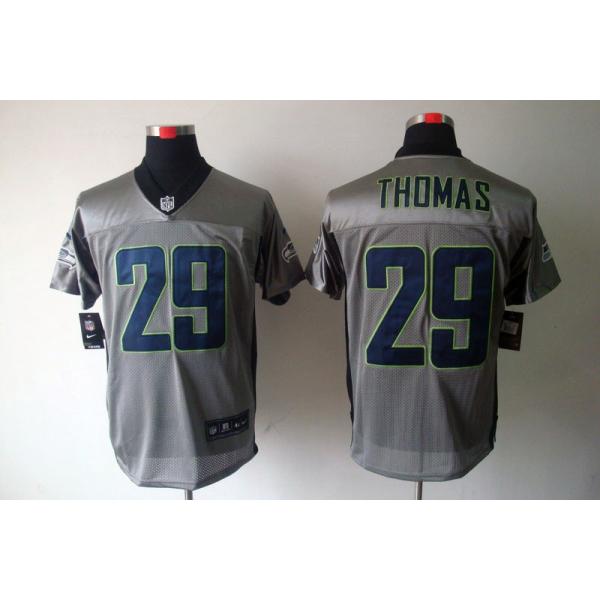 [NEW,Gray-Shadow]Earl Thomas Football Jersey -Seattle #29 Gray Jersey