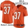 Orange Embroidered Robert Jackson Cincinnati Bengals #37 Stitched Jersey