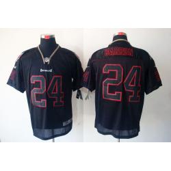 [NEW,Lights-Out]Mark Barron Football Jersey -Tampa Bay #24 Black Jersey