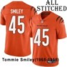 Orange Embroidered Tommie Smiley Cincinnati Bengals #45 Stitched Jersey