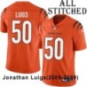 Orange Embroidered Jonathan Luigs Cincinnati Bengals #50 Stitched Jersey