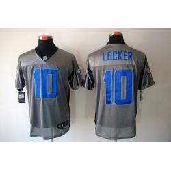 [NEW,Gray-Shadow] Jake Locker Football Jersey -Tennessee #10 Gray Jersey