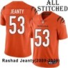 Orange Embroidered Rashad Jeanty Cincinnati Bengals #53 Stitched Jersey