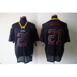 [NEW,Lights-Out]Sean Taylor Football Jersey -Washington #21 Black Jersey