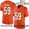 Orange Embroidered Karmeeleyah McGill Cincinnati Bengals #59 Stitched Jersey