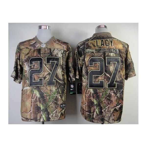 Eddie Lacy football jersey -Green Bay #27 jersey(Camo)