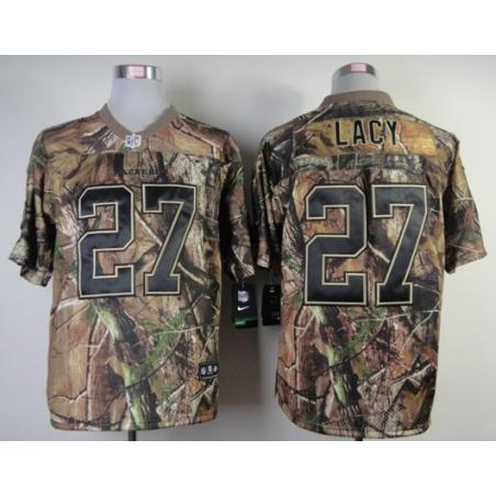 Eddie Lacy football jersey -Green Bay #27 jersey(Camo)