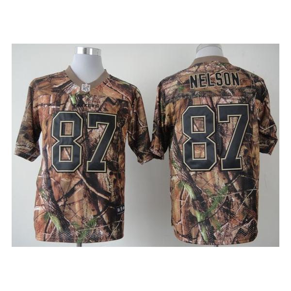 Jordy Nelson football jersey -Green Bay #87 jersey(Camo)