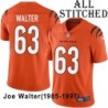 Orange Embroidered Joe Walter Cincinnati Bengals #63 Stitched Jersey