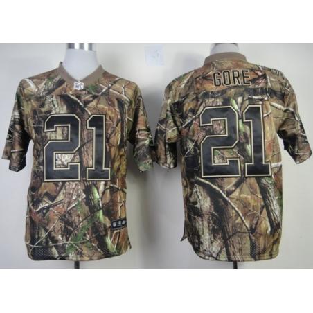 Frank Gore football jersey -SF #21 jersey(Camo)