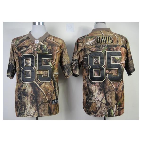 Vernon Davis football jersey -SF #85 jersey(Camo)