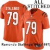Orange Embroidered Ramondo Stallings Cincinnati Bengals #79 Stitched Jersey