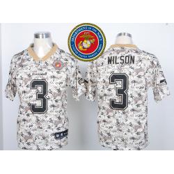 Russell Wilson football jersey -Seattle #3 jersey(MCCUU,Desert Digital Camo I)