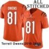 Orange Embroidered Terrell Owens Cincinnati Bengals #81 Stitched Jersey