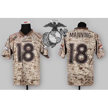Peyton Manning football jersey -Denver #18 jersey(MCCUU,Desert Digital Camo I)