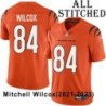 Orange Embroidered Mitchell Wilcox Cincinnati Bengals #84 Stitched Jersey