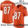 Orange Embroidered Kelley Washington Cincinnati Bengals #87 Stitched Jersey