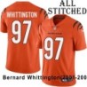 Orange Embroidered Bernard Whittington Cincinnati Bengals #97 Stitched Jersey